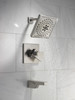 T17443-SS-PR Trillian 17 Series H2Okinetic Tub Shower Trim, Lumicoat Stainless
