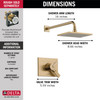 T17253-CZ-WE Vero Monitor 17 Series Shower Trim, Champagne Bronze