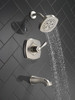 T14476-SS Stryke 14 Series Tub and Shower, Stainless