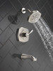 T14476-SS Stryke 14 Series Tub and Shower, Stainless