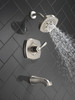 T14476-SS Stryke 14 Series Tub and Shower, Stainless