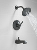 T14456-BLLHP Dorval Monitor 14 Series Shower Trim Less Handle, Matte Black