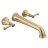 T5797-CZWL Cassidy Delta Cassidy Wall Mounted Tub Filler, Champagne Bronze