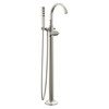 T4788-SS-PR-LHP-FL Tetra Delta Tetra Floor Mount Tub Filler Trim, Lumicoat Stainless