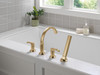 T4788-CZ-PR-LHP Tetra Delta Tetra Roman Tub Trim with Hand Shower, Lumicoat Champagne Bronze