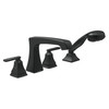 T4764-BL Ashlyn Delta Ashlyn Roman Tub Trim with Hand Shower, Matte Black