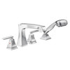 T4764 Ashlyn Delta Ashlyn Roman Tub with Hand Shower Trim, Chrome