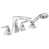 T4764 Ashlyn Delta Ashlyn Roman Tub with Hand Shower Trim, Chrome