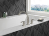 T2788-SS-PR-LHP Tetra Delta Tetra Roman Tub Trim, Lumicoat Stainless