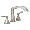 T2776-SS Stryke Delta Stryke Three Hole Roman Tub Trim, Stainless