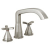 T27766-SS Stryke Delta Stryke Three Hole Roman Tub Trim, Stainless