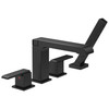 T4767-BL Ara Delta Ara Roman Tub Trim with Hand Shower, Matte Black