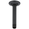 RP61058BL Universal Showering Components Shower Arm & Flange 6" Ceiling Mount, Matte Black