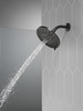 75617BL Universal Showering Components 4 Setting Shower Head, Matte Black