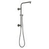 58810-KS-PR Universal Showering Components Emerge 18" Round Shower Column, Lumicoat Black Stainless