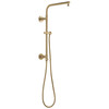 58810-CZ-PR Universal Showering Components Emerge 18" Round Shower Column, Lumicoat Champagne Bronze