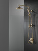 58810-CZ-PR Universal Showering Components Emerge 18" Round Shower Column, Lumicoat Champagne Bronze