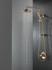58810-CZ-PR Universal Showering Components Emerge 18" Round Shower Column, Lumicoat Champagne Bronze