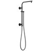 58810-BL Universal Showering Components Shower Column 18" Round, Matte Black