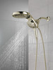 58680-PN-PR25 Universal Showering Components HydroRain H2Okinetic 5-Setting Two-In-One Shower Head, Lumicoat Polished Nickel
