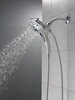 58620-PR-PK Universal Showering Components H2Okinetic In2ition 5-Setting Two-In-One Shower, Lumicoat Chrome
