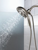 Delta 58480-SS-PR-PK Universal Showering Components H2Okinetic In2ition 5-Setting Two-in-One Shower, Lumicoat Stainless