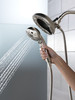 Delta 58480-SS-PR-PK Universal Showering Components H2Okinetic In2ition 5-Setting Two-in-One Shower, Lumicoat Stainless