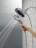 Delta 58480-PR-PK Universal Showering Components H2Okinetic In2ition 5-Setting Two-in-One Shower, Lumicoat Chrome