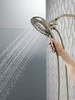 Delta 58480-PN-PR-PK Universal Showering Components H2Okinetic In2ition 5-Setting Two-In-One Shower, Lumicoat Polished Nickel