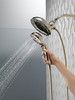 Delta 58480-PN-PR-PK Universal Showering Components H2Okinetic In2ition 5-Setting Two-In-One Shower, Lumicoat Polished Nickel