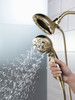 Delta 58480-CZ-PR-PK Universal Showering Components H2Okinetic In2ition 5-Setting Two-In-One Shower, Lumicoat Champagne Bronze