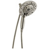 Delta 58480-SS-PR25-PK Universal Showering Components H2Okinetic In2ition 5-Setting Two-In-One Shower, Lumicoat Stainless