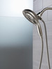 Delta 58480-SS-PR25-PK Universal Showering Components H2Okinetic In2ition 5-Setting Two-In-One Shower, Lumicoat Stainless