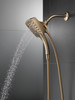 Delta 58474-CZ-PR25 Universal Showering Components H2Okinetic In2ition 5-Setting Two-In-One Shower, Lumicoat Champagne Bronze