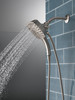 Delta 58474-SS-PR Universal Showering Components H2Okinetic In2ition 5-Setting Two-in-One Shower, Lumicoat Stainless