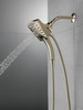 Delta 58474-PN-PR Universal Showering Components H2Okinetic In2ition 5-Setting Two-in-One Shower, Lumicoat Polished Nickel