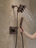 58473-RB Universal Showering Components H2Okinetic In2ition 4-Setting Two-in-One Shower, Venetian Bronze