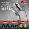 Delta 58473-PR Universal Showering Components H2Okinetic In2ition 4-Setting Two-in-One Shower, Lumicoat Chrome