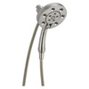 Delta 58472-SS-PR Universal Showering Components H2Okinetic In2ition 4-Setting Two-in-One Shower, Lumicoat Stainless
