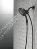 58472-BL Universal Showering Components H2Okinetic In2ition 4-Setting Two-in-One Shower, Matte Black