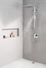 Delta 58420-PR Universal Showering Components Emerge 26" Angular Shower Column, Lumicoat Chrome