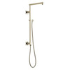58420-PN-PR Universal Showering Components Emerge 26" Angular Shower Column, Lumicoat Polished Nickel