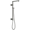 58420-KS-PR Universal Showering Components Emerge 26" Angular Shower Column, Lumicoat Black Stainless