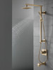 58420-CZ-PR Universal Showering Components Emerge 26" Angular Shower Column, Lumicoat Champagne Bronze