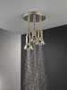 Delta 57190-PN25-L Universal Showering Components H2Okinetic Pendant Raincan Shower Head with LED Light, Polished Nickel