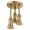 Delta 57190-CZ25-L Universal Showering Components H2Okinetic Pendant Raincan Shower Head with LED Light, Champagne Bronze