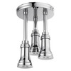 57190-25-L Universal Showering Components H2Okinetic Pendant Raincan Shower Head with LED Light, Chrome