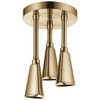 Delta 57140-CZ Universal Showering Components H2Okinetic Pendant Raincan Shower Head, Champagne Bronze