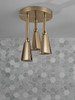 Delta 57140-CZ Universal Showering Components H2Okinetic Pendant Raincan Shower Head, Champagne Bronze