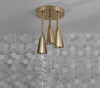 57140-CZ Universal Showering Components H2Okinetic Pendant Raincan Shower Head, Champagne Bronze